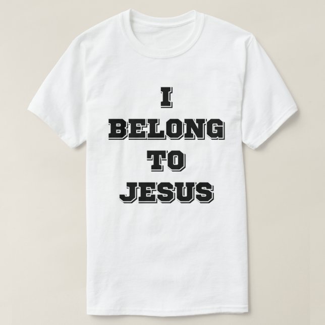 Camiseta Eu Pertenço A Jesus (Frente do Design)