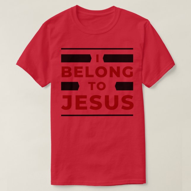 Camiseta Eu Pertenço A Jesus Cristão 1 (Frente do Design)