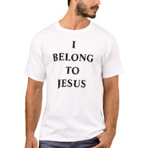 Eu pertenço ao t-shirt de Jesus
