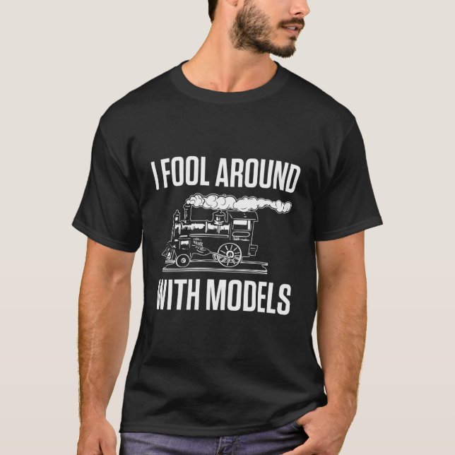 Camiseta Eu Perto De Modelos Com Engenheiro De Comboio Engr (Frente)