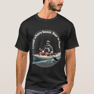 Camiseta Eu Pesco Onde Barcos Temem Flutuar