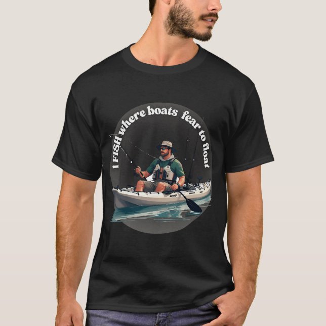 Camiseta Eu Pesco Onde Barcos Temem Flutuar (Frente)