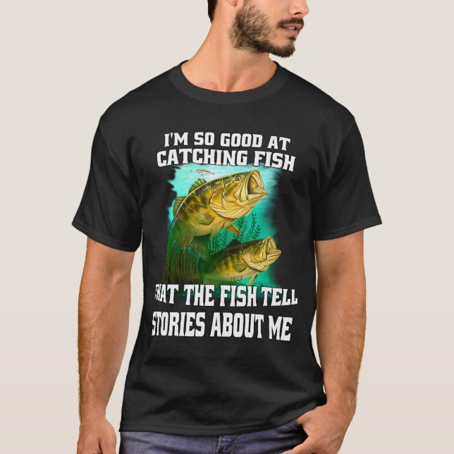 Camiseta Eu Pesco Para Não Estrangular Pessoas Com Anzol (Frente)