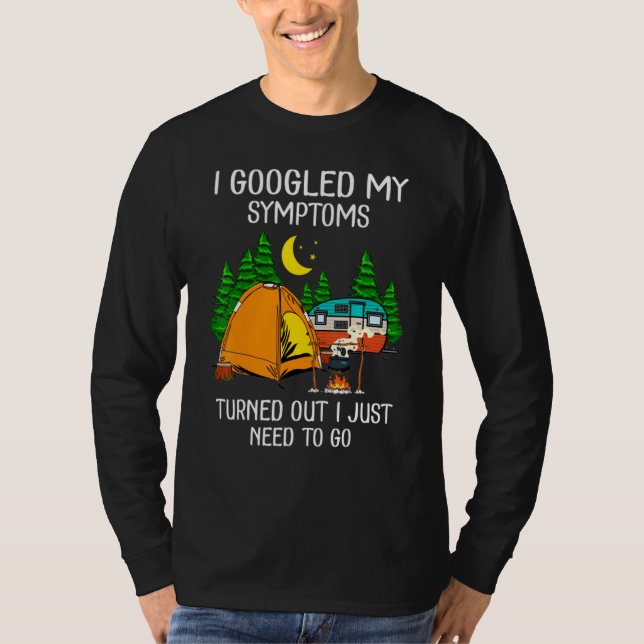 Camiseta Eu Pesquisei Meus Sintomas, Aconteceu Que Eu Só Pr (Frente)