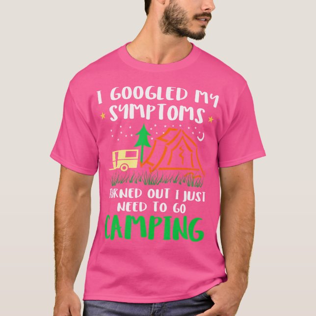 Camiseta Eu Pesquisei Meus Sintomas E Acabei Precisando De  (Frente)