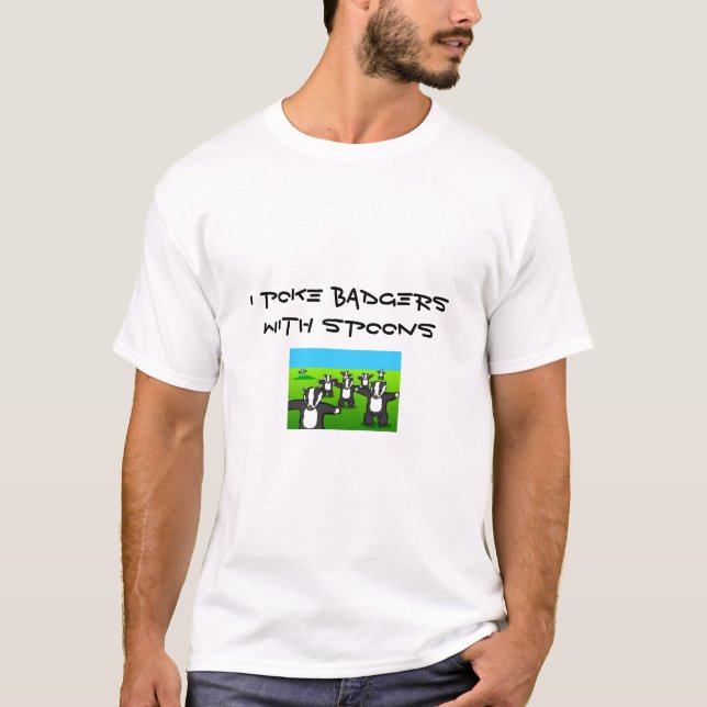 CAMISETA EU PICO TEXUGOS COM COLHERES (Frente)