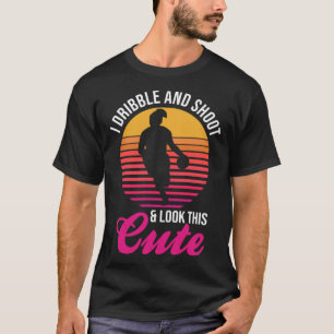 Camiseta Eu pinto e tiro e olho para este belo basquete