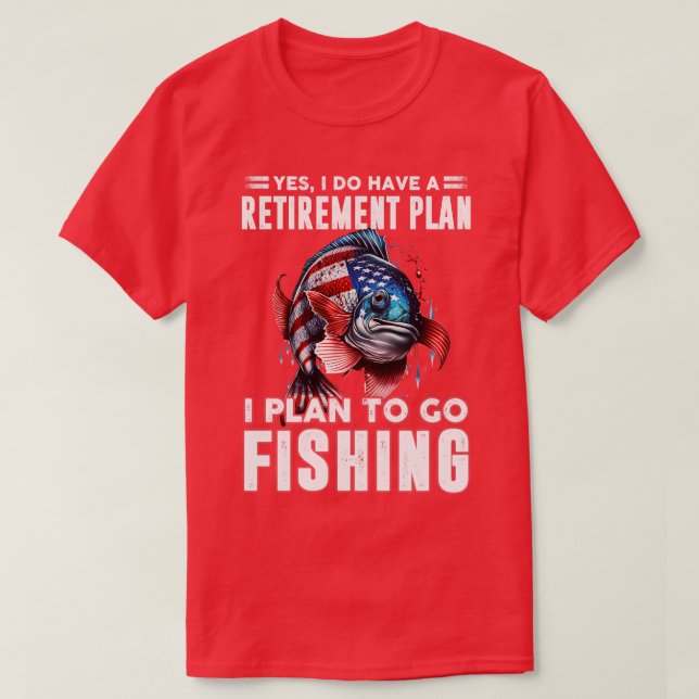 Camiseta Eu planejo ir pescar 2 (Frente do Design)