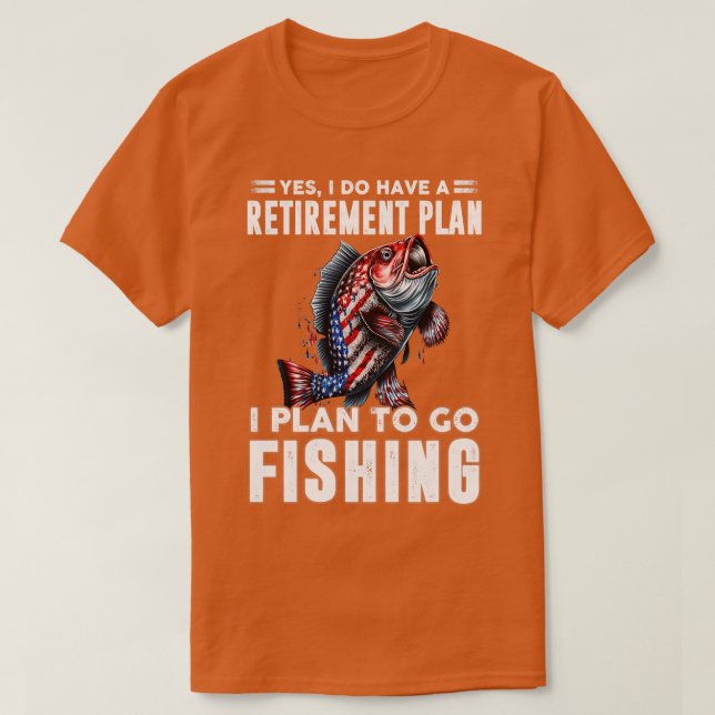 Camiseta Eu planejo ir pescar 6 (Frente do Design)