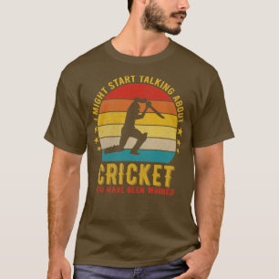 Camiseta Eu poderia começar a falar sobre o Cricket Engraça
