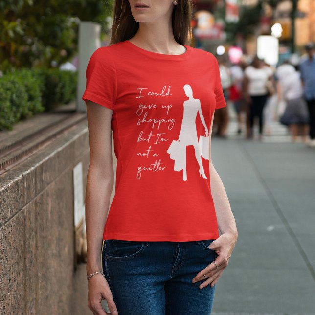 Camiseta Eu Poderia Parar De Comprar Mas... T-shirt impress (Criador carregado)