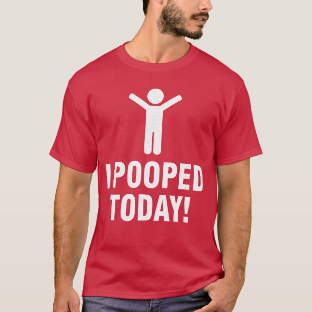 Camiseta Eu Poopedoday retrô (Frente)