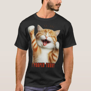 Camiseta Eu Pooptei Hoje Gato Engraçado