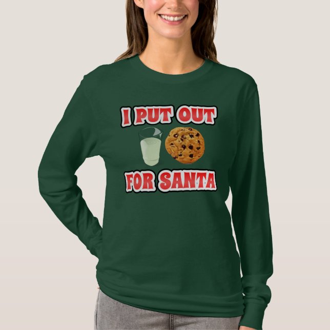 CAMISETA EU PÔR PARA FORA PARA O PAPAI NOEL (Frente)