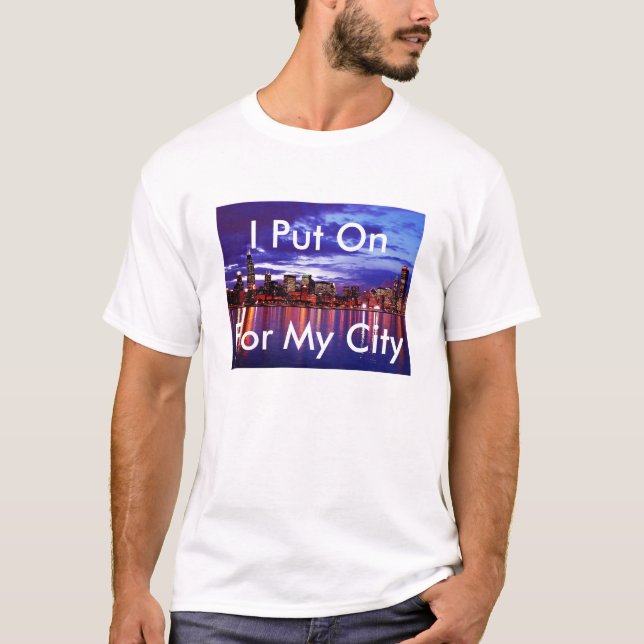 Camiseta Eu pôr sobre para minha cidade (Frente)