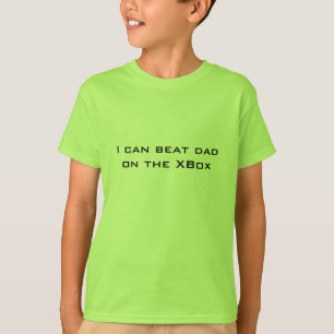 Camiseta Eu posso bater o pai em Xbox. Miúdos engraçados