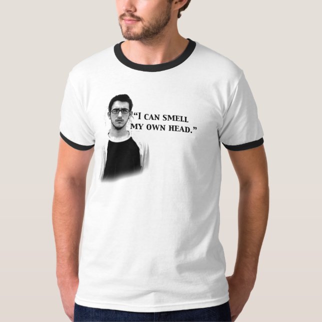 Camiseta Eu posso cheirar minha própria cabeça (Frente)