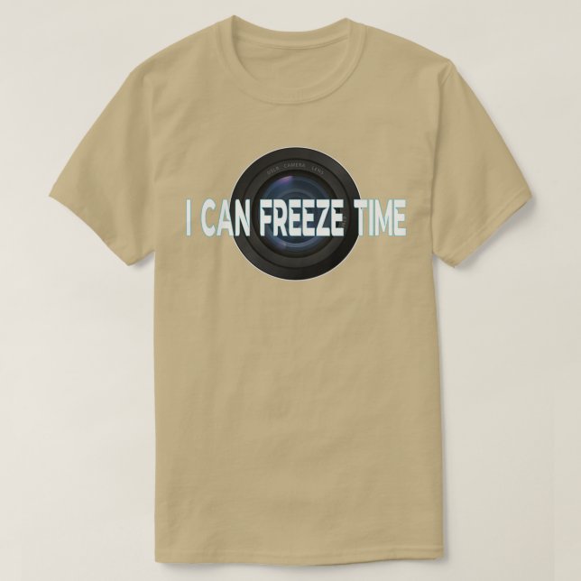 Camiseta Eu posso congelar o tempo (Frente do Design)