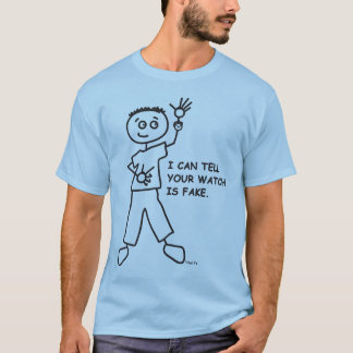 Camiseta Eu posso dizer seu relógio sou uma falsificação.