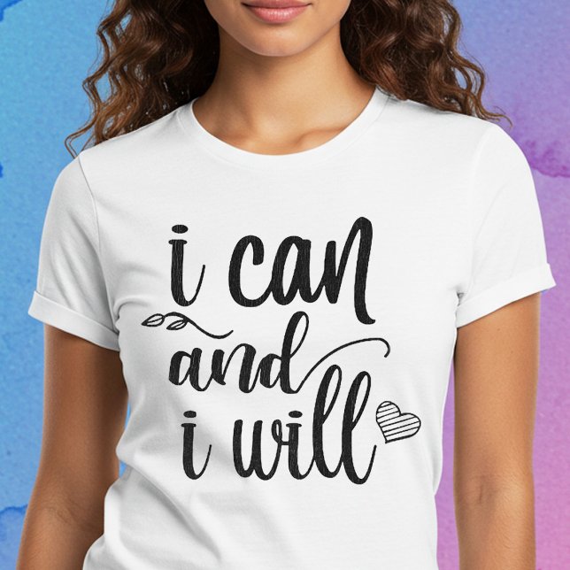 Camiseta Eu posso e eu vou (Criador carregado)
