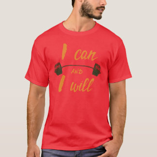 Camiseta Eu Posso e Eu Vou Motivacional Design de Tipografi