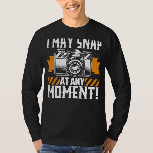 Camiseta Eu Posso Encaixar A Qualquer Momento Uma Câmera Fo (Frente)