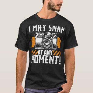 Camiseta Eu Posso Encaixar A Qualquer Momento Uma Câmera Fo