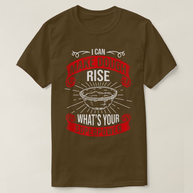 Camiseta Eu posso fazer o céu subir o que é seu superpoder, (Frente do Design)