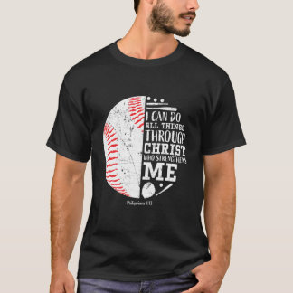 Camiseta Eu Posso Fazer Todas As Coisas De Beisebol Oferece