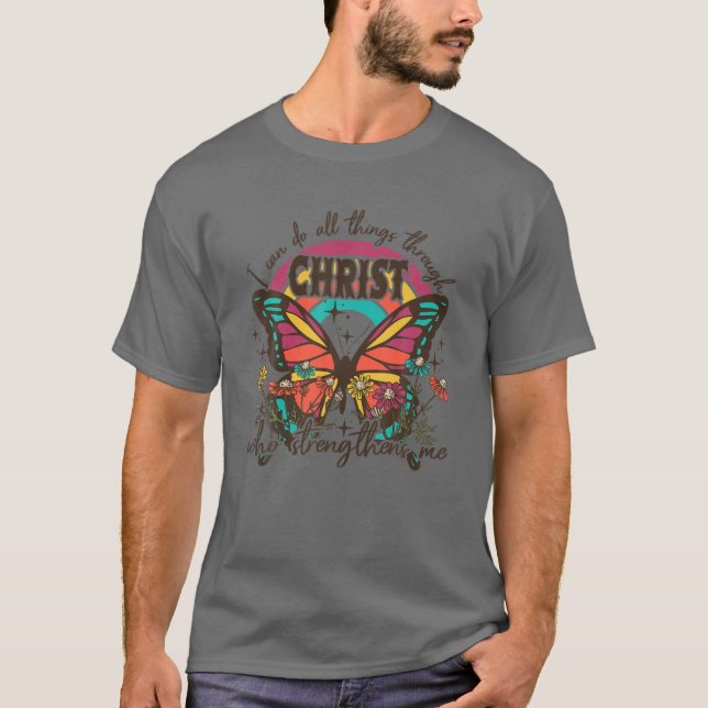 Camiseta Eu Posso Fazer Todas As Coisas Embora Cristo Crist (Frente)