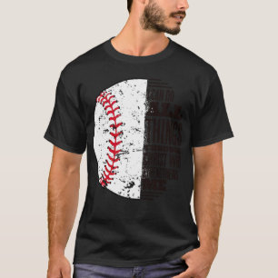 Camiseta Eu Posso Fazer Tudo Através De Baseball Jogador D