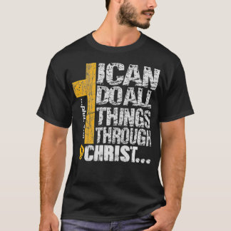 Camiseta Eu posso fazer tudo através do Cristo