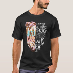 Camiseta Eu Posso Fazer Tudo Através Do Cristo Lgbt Q Inter