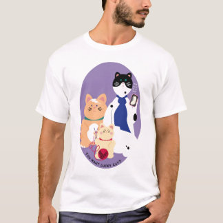 Camiseta Eu posso gato afortunado do haz?