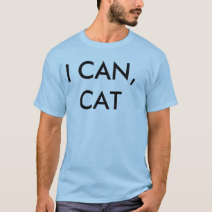 Camiseta eu posso gato que u não persegue o T