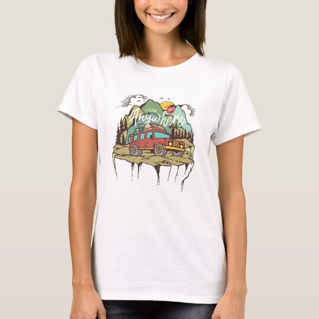 Camiseta Eu posso ir a qualquer lugar (Frente)
