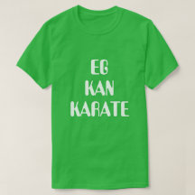 Eu posso karate em verde norueguês