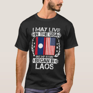 Camiseta Eu Posso Morar Nos Estados Unidos, Mas Minha Histó
