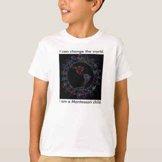 Camiseta Eu posso mudar o mundo! Ringer Tee para Crianças