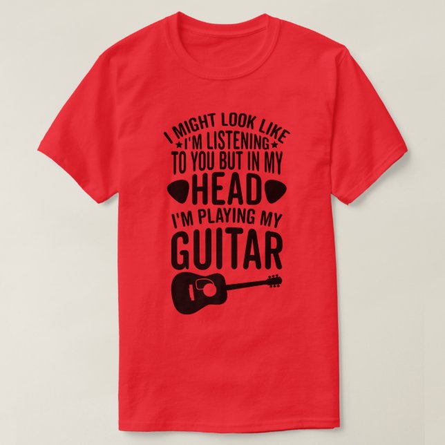 Camiseta Eu Posso Olhar Eu Te Ouvindo Na Minha Cabeça Brinc (Frente do Design)