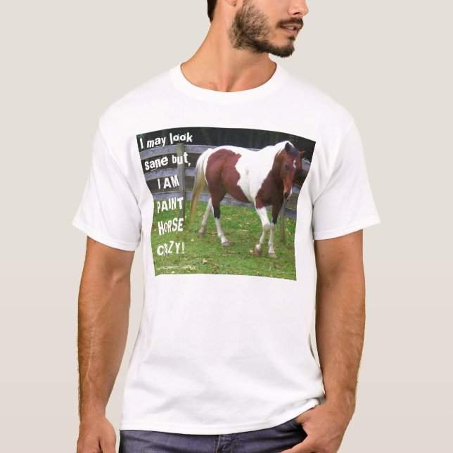 Camiseta Eu posso olhar são mas, EU SOU CAVALO da PINTURA (Frente)