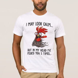Camiseta Eu posso parecer calmo mas minha cabeça eu te pic