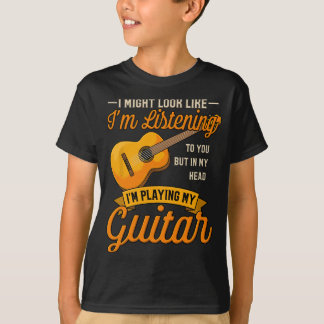 Camiseta Eu posso parecer que estou ouvindo música