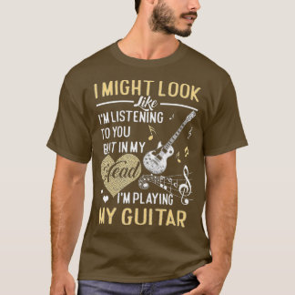 Camiseta Eu posso parecer que estou ouvindo música
