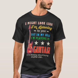 Camiseta Eu posso parecer que estou ouvindo sua música de v