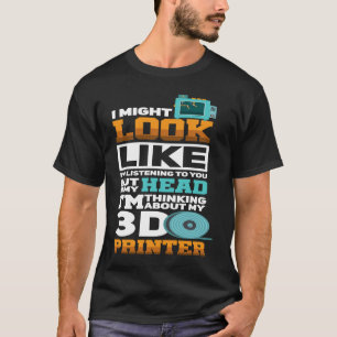 Camiseta Eu posso parecer que estou ouvindo você de forma e