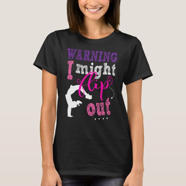 Camiseta Eu Posso Sacudir Na Ginástica Rosa Para A Moça (Frente)