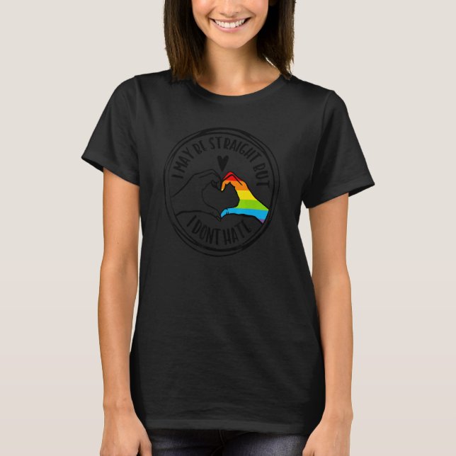 Camiseta Eu Posso Ser Hetero Mas Não Odeio Orgulho gay (Frente)