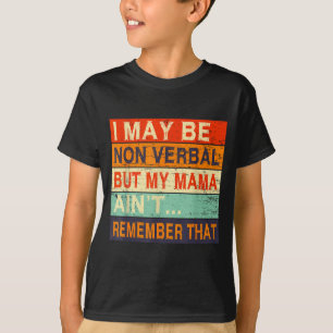 Camiseta Eu Posso Ser Não Verbal Conscientização do Autismo