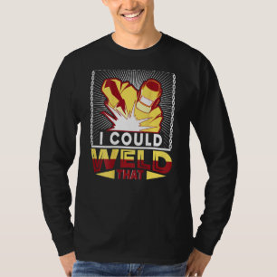 Camiseta Eu Posso Soldar Essa Solda de Impressão Posterior